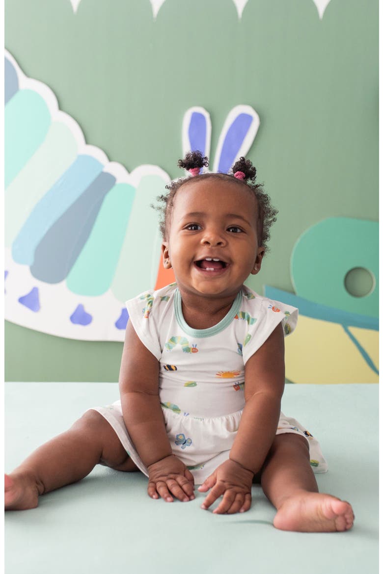 Kids' 'The Very Hungry Caterpillar' Print Dress, Alternate, color, GREEN/ WHITE