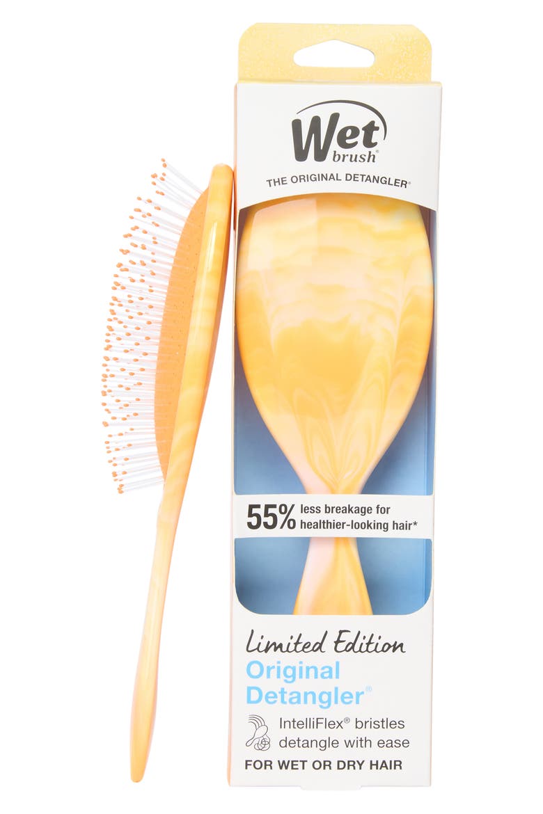 Prismatic Glow Detangler Brush, Alternate, color, YELLOW
