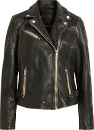 MAURITIUS Sofia Lambskin Moto Jacket