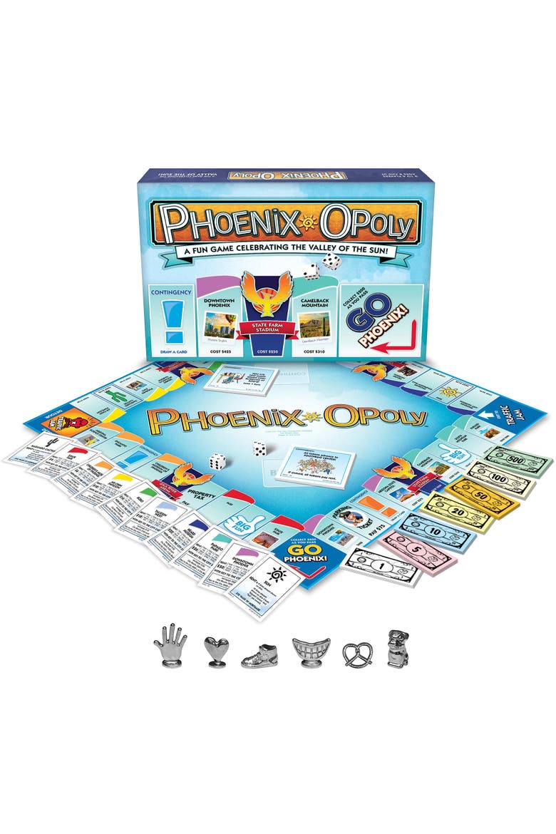 Phoenix Opoly Board Game, Alternate, color, Multicolored