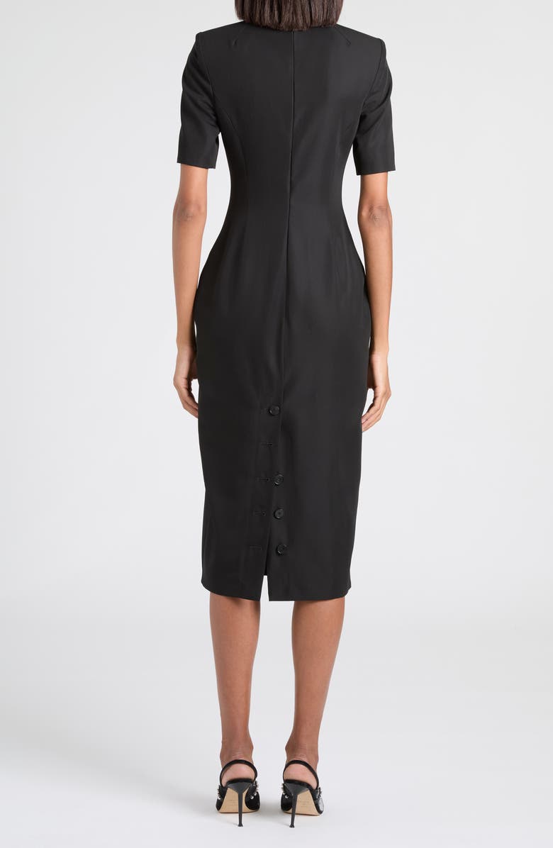 McQueen Sheath Dress, Alternate, color, Black