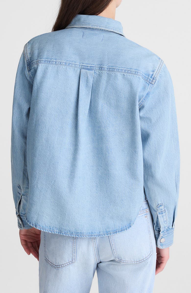 Madewell Airy Denim Relaxed Shirt Jacket, Alternate, color, Faded Horizon Wash