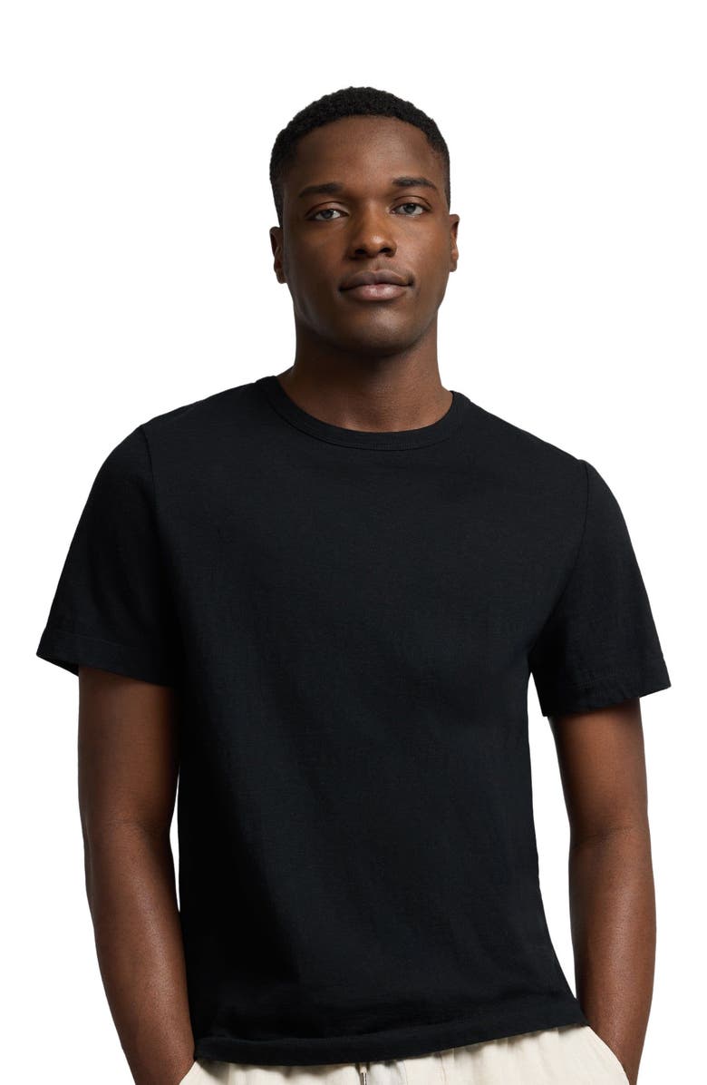 Onia Slub Tee, Alternate, color, Black