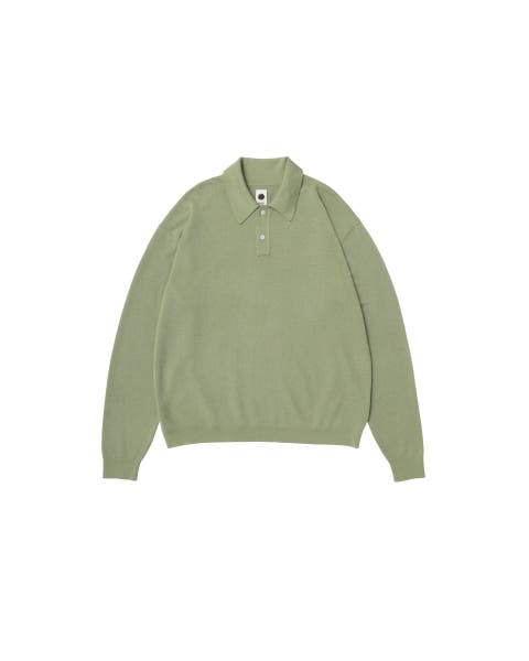 Lightweight Knit Polo Sweater