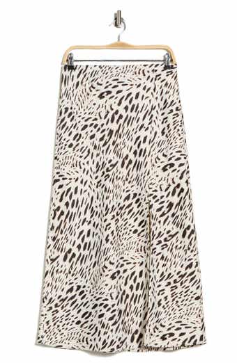 Sanctuary Front Slit Satin Skirt