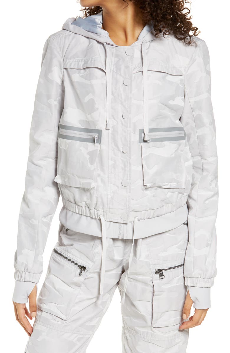 Blanc Noir Skyfall Hooded Aviator Jacket, Alternate, color,