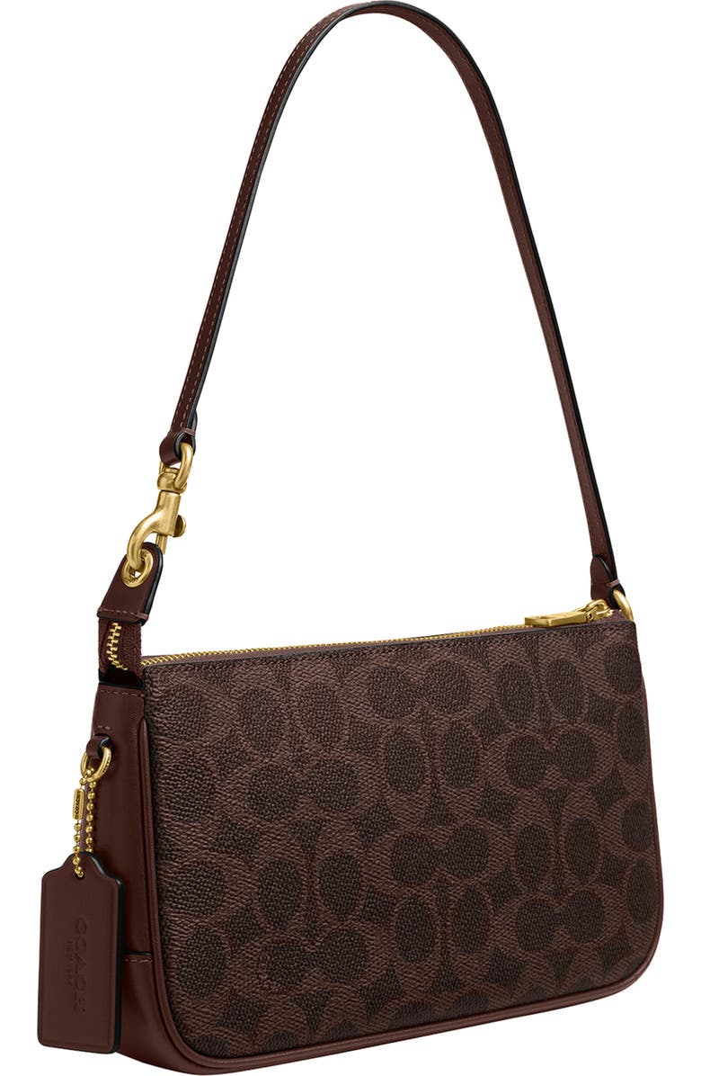 COACH Plaza Signature Coated Canvas Shoulder Bag, Alternate, color,
