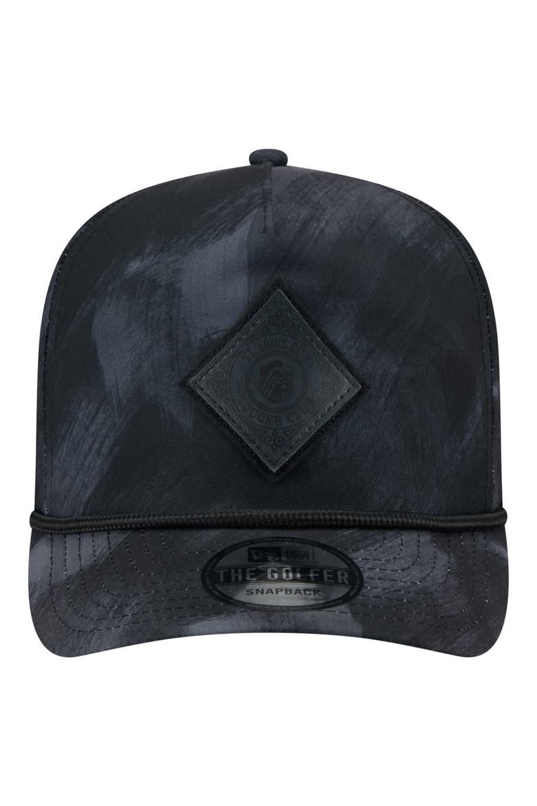 Men's New Era  Black St. Louis City SC Golfer Snapback Hat, Alternate, color, Black