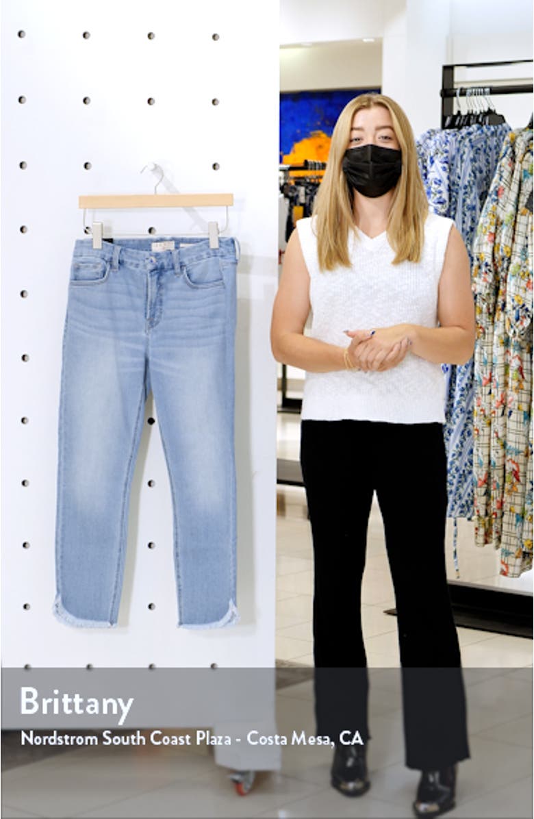 Fray Tulip Hem Crop Skinny Jeans, sales video thumbnail