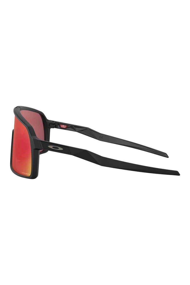 Sutro 137mm Prizm™ Shield Sunglasses, Alternate, color, BLACK / RED