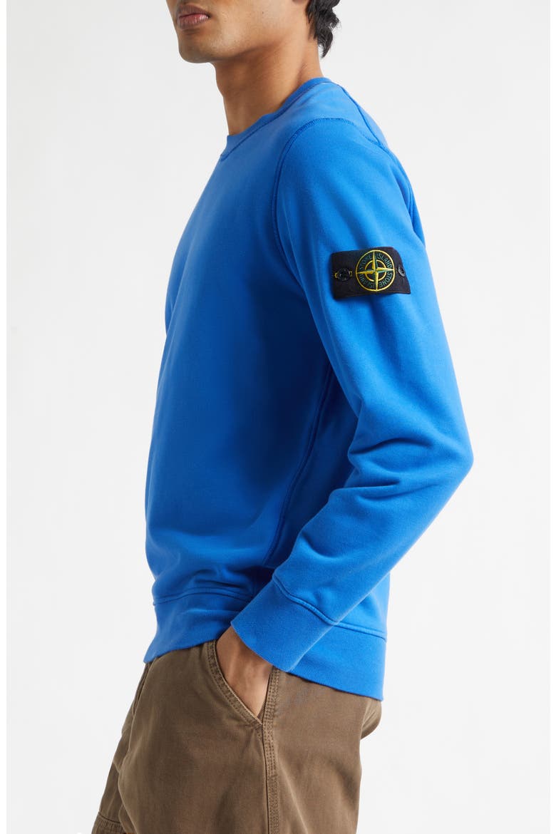 Compass Patch Fleece Sweatshirt, Alternate, color, BRIGHT BLUE