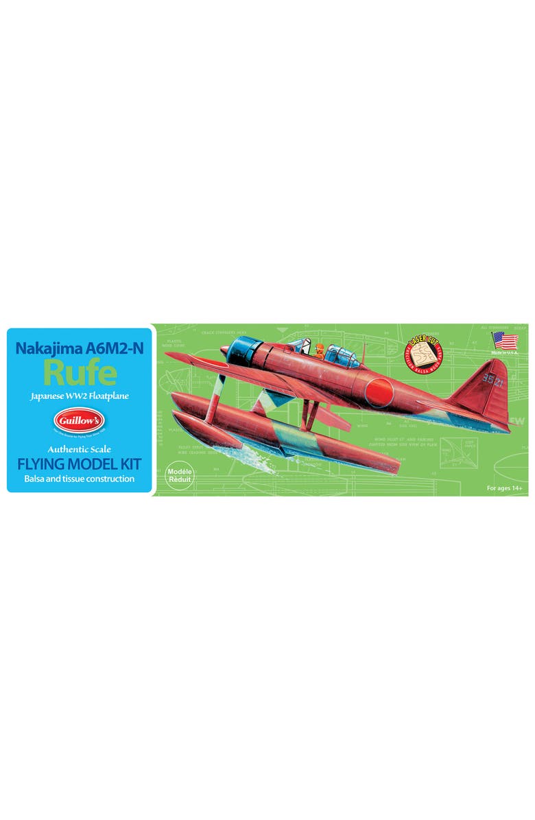 Guillow's Nakijima A6M2N Rufe Model Kit, Alternate, color, Multicolored