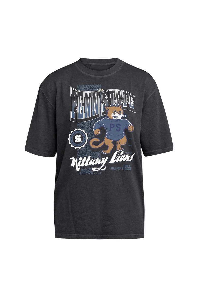 Women's adidas Black Penn State Nittany Lions Oversized T-Shirt, Alternate, color, Black