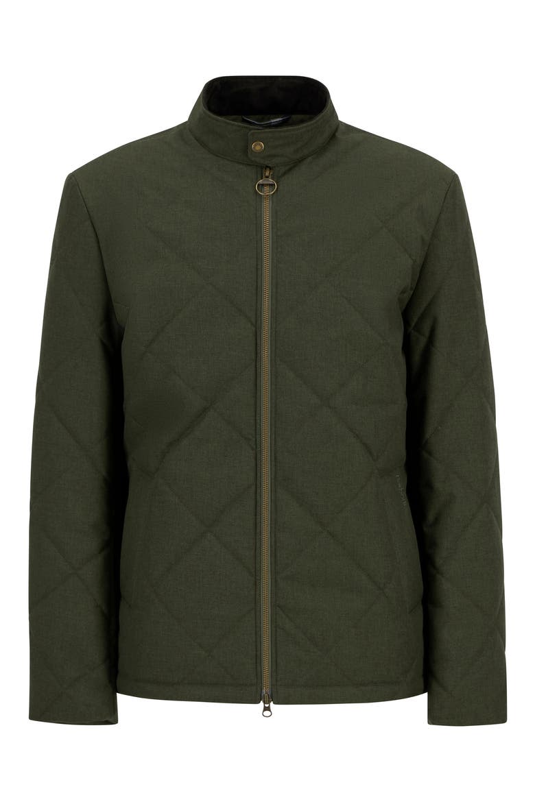 Quilted Harrington Jacket, Alternate, color, OLIVE