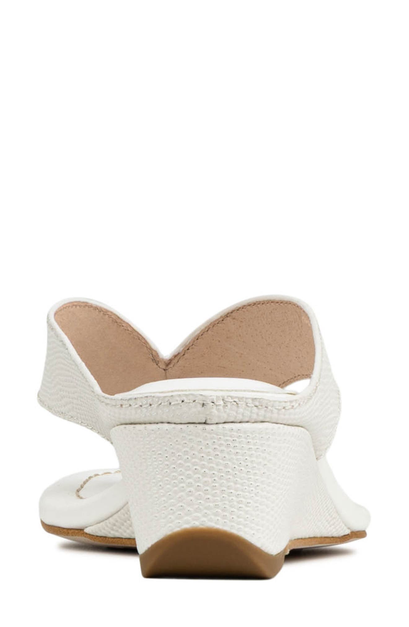 Vylette Wedge Flip Flop, Alternate, color, PORCELAIN