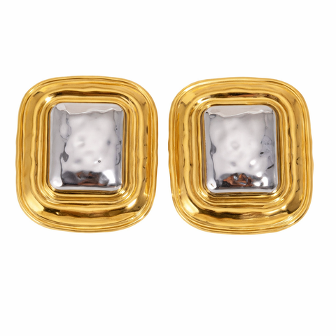 Blair Gold Square Earrings