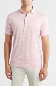 johnnie-O Seymour Stripe Featherweight Performance Polo