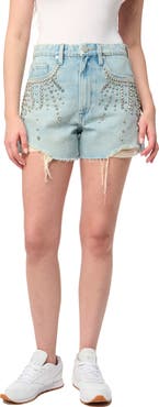 BLANKNYC Studded Cutoff Denim Shorts