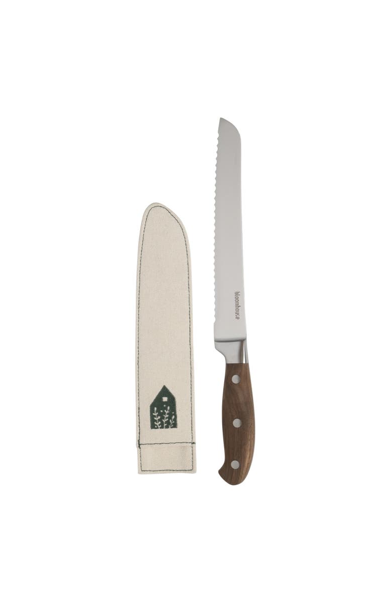 Bloomhouse German Steel Bread Knife, Main, color, Natural Wood