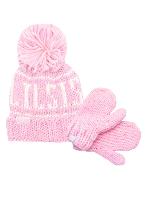 Lil Sis Knit Hat/Mittens Bundle (Toddler, Little Kid)