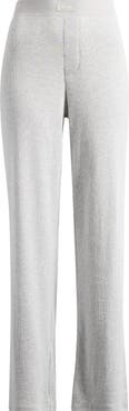 SKIMS Stretch Cotton Rib Pajama Pants