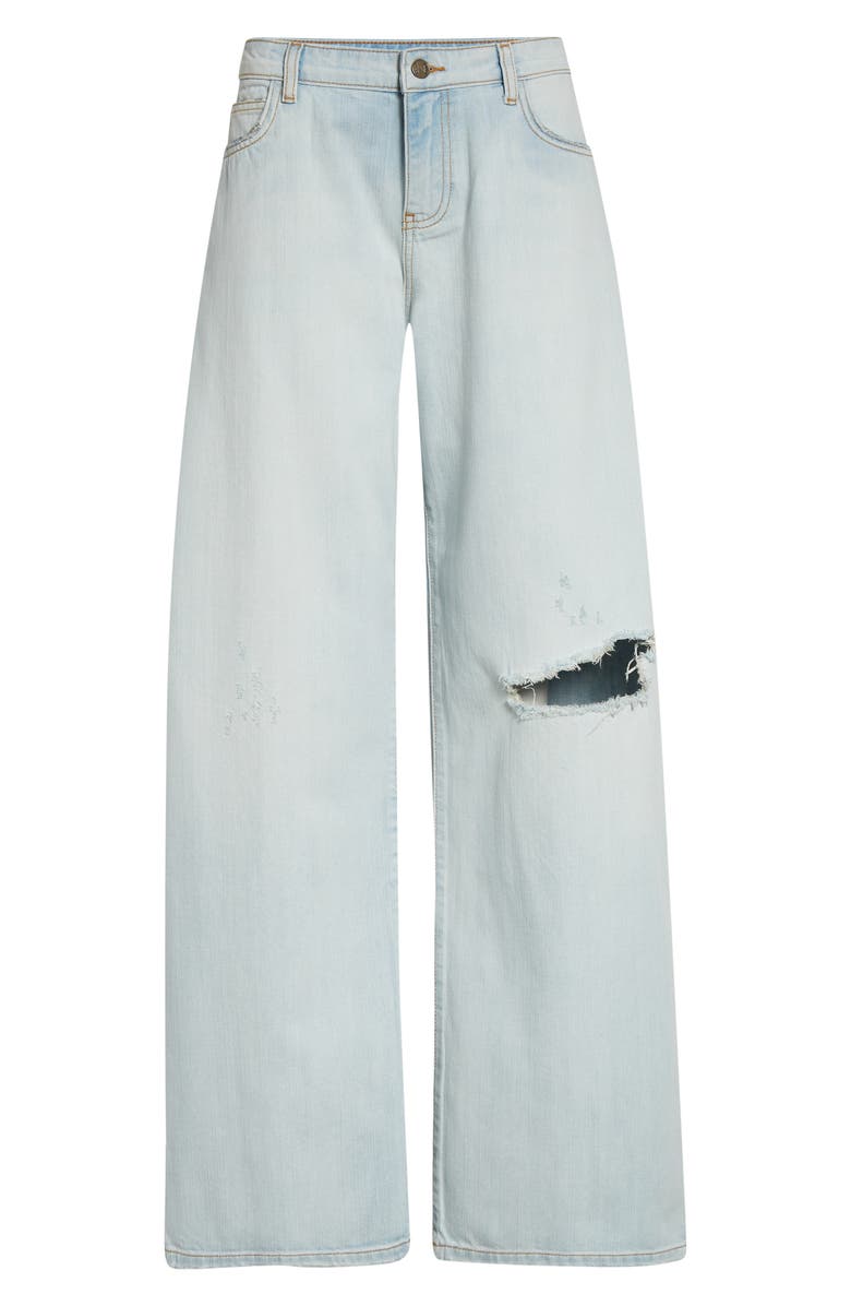 NACKIYÈ Uptown Ripped Straight Leg Jeans, Alternate, color, Dusty Blue