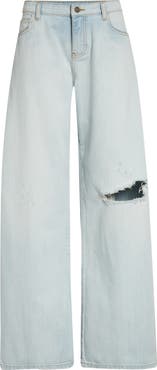 NACKIYÈ Uptown Ripped Straight Leg Jeans