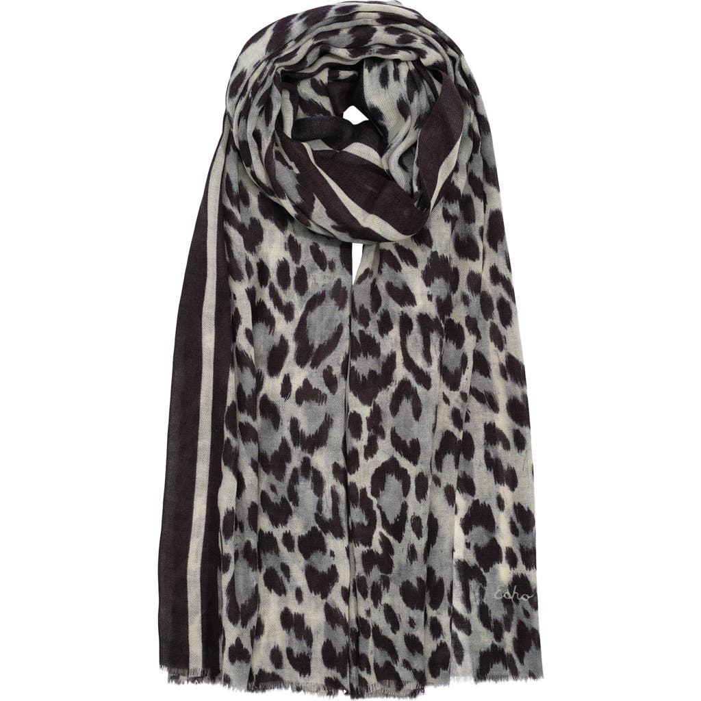 Echo Leopard Wrap In Black
