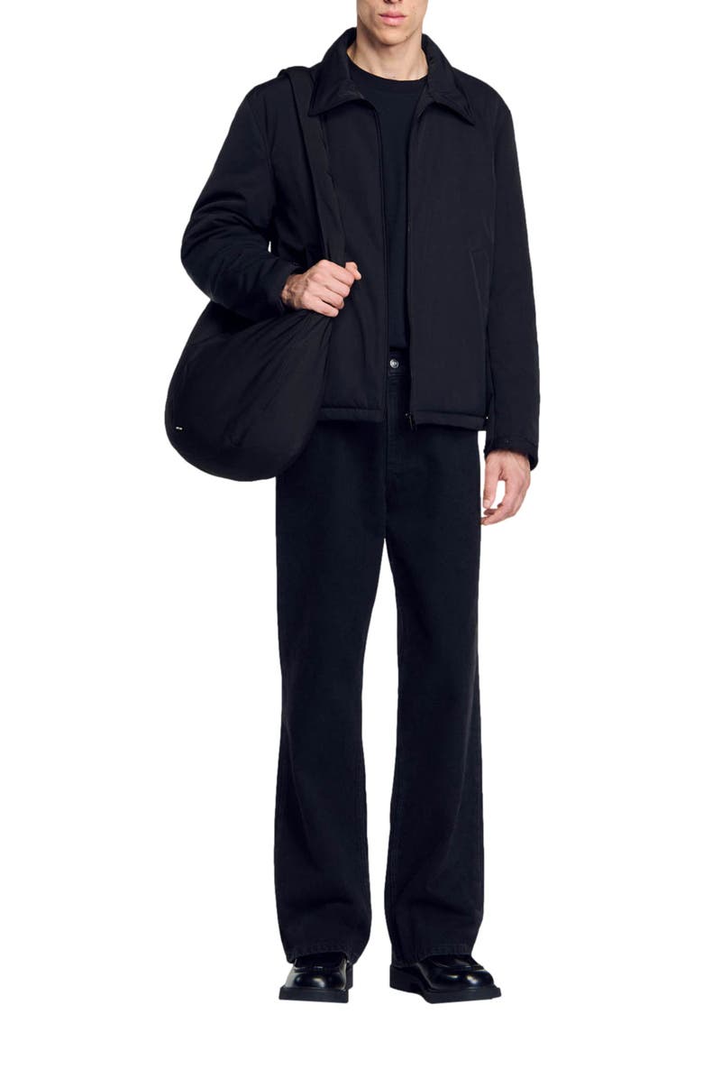 SANDRO Quilted zip jacket, Alternate, color, 