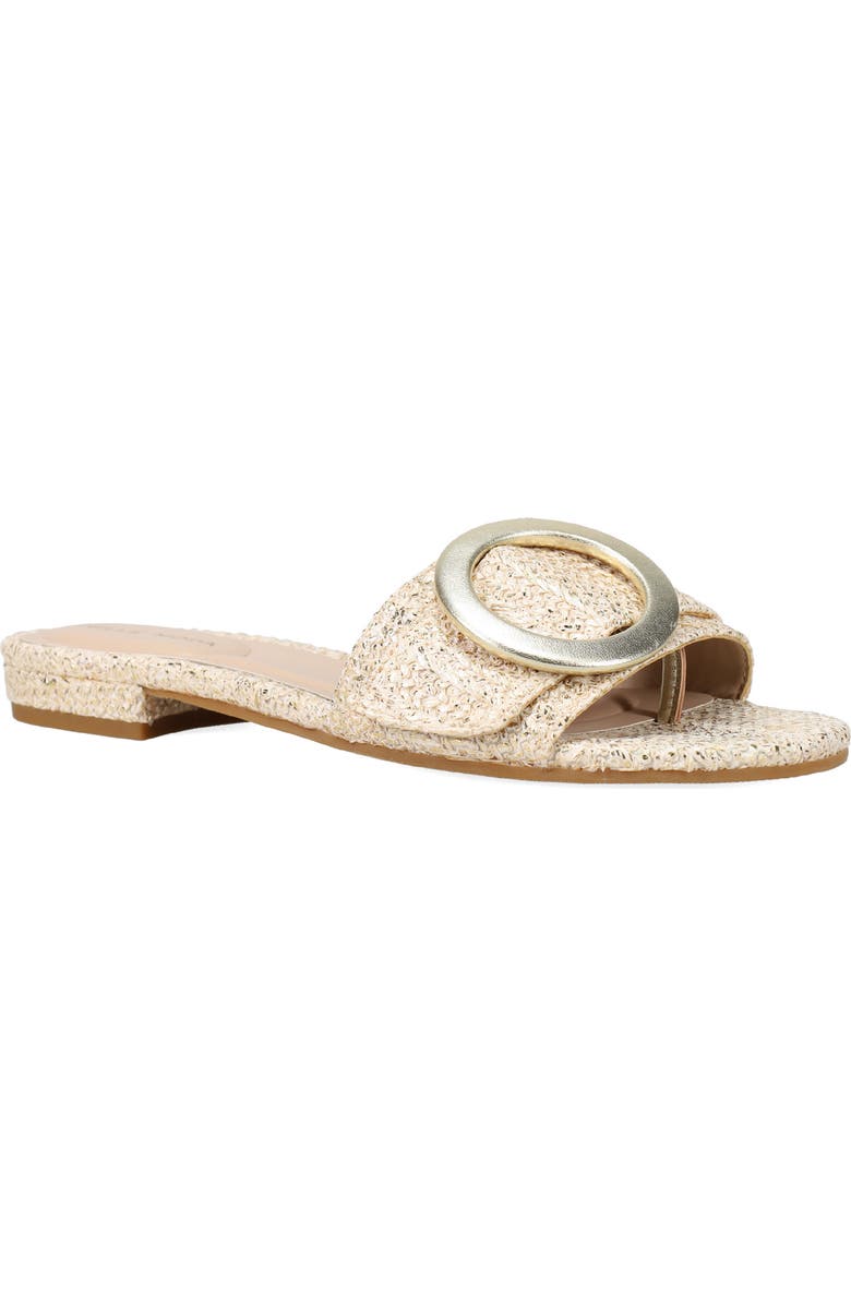 Pelle Moda Bianka Slide Sandal, Main, color, Light Gold