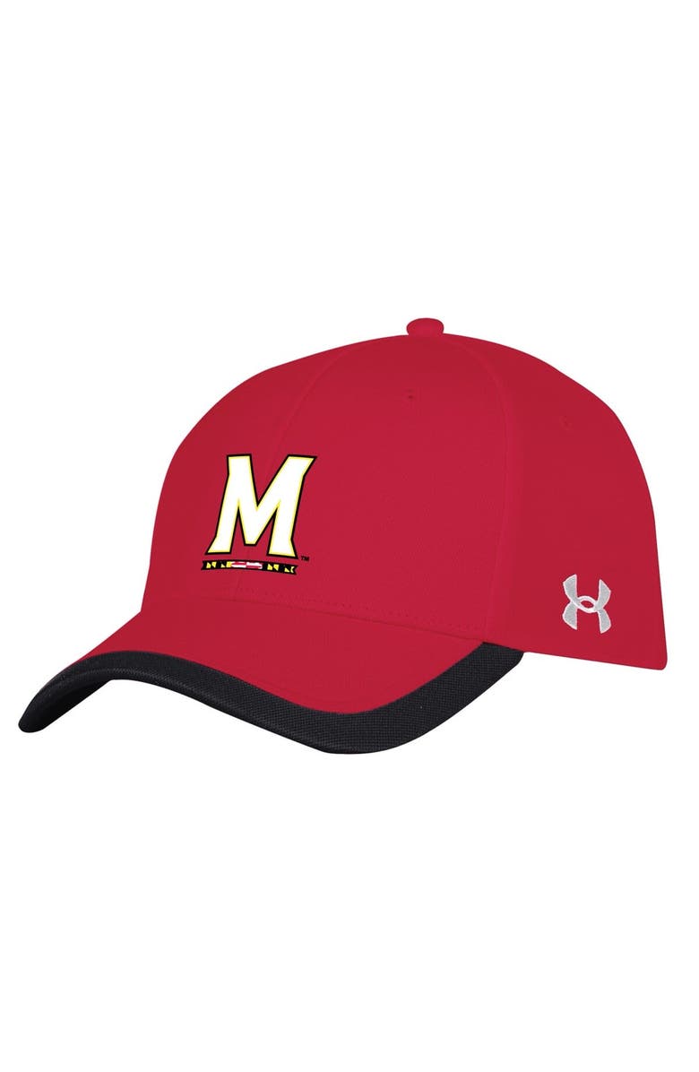 Under Armour Men's Under Armour  Red Maryland Terrapins Sideline Blitzing Accent Adjustable Hat, Main, color, Red