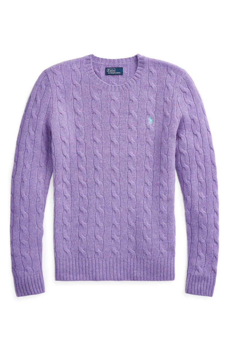 Polo Ralph Lauren Julianna Wool & Cashmere Cable Stitch Sweater, Alternate, color, 