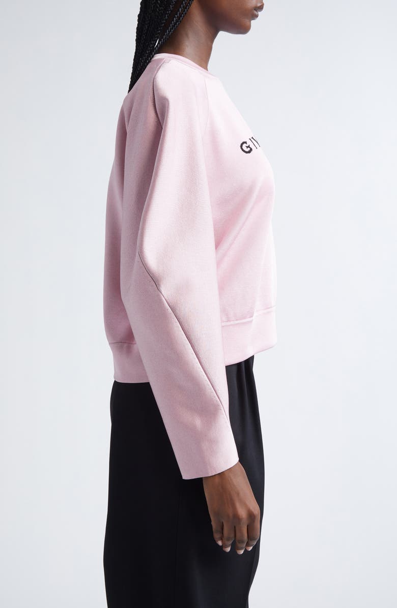 Givenchy Paris 1952 Crewneck Sweater, Alternate, color, Light Pink