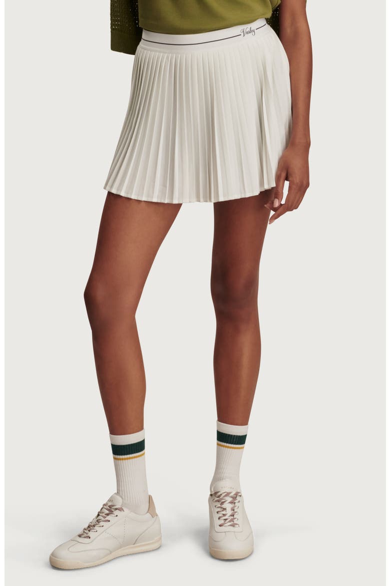 Clemency Pleated Skort, Main, color, WHITE / BLUE NIGHTS