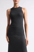 Lisa Yang Amya Ribbed Cotton & Cashmere Sleeveless Sweater