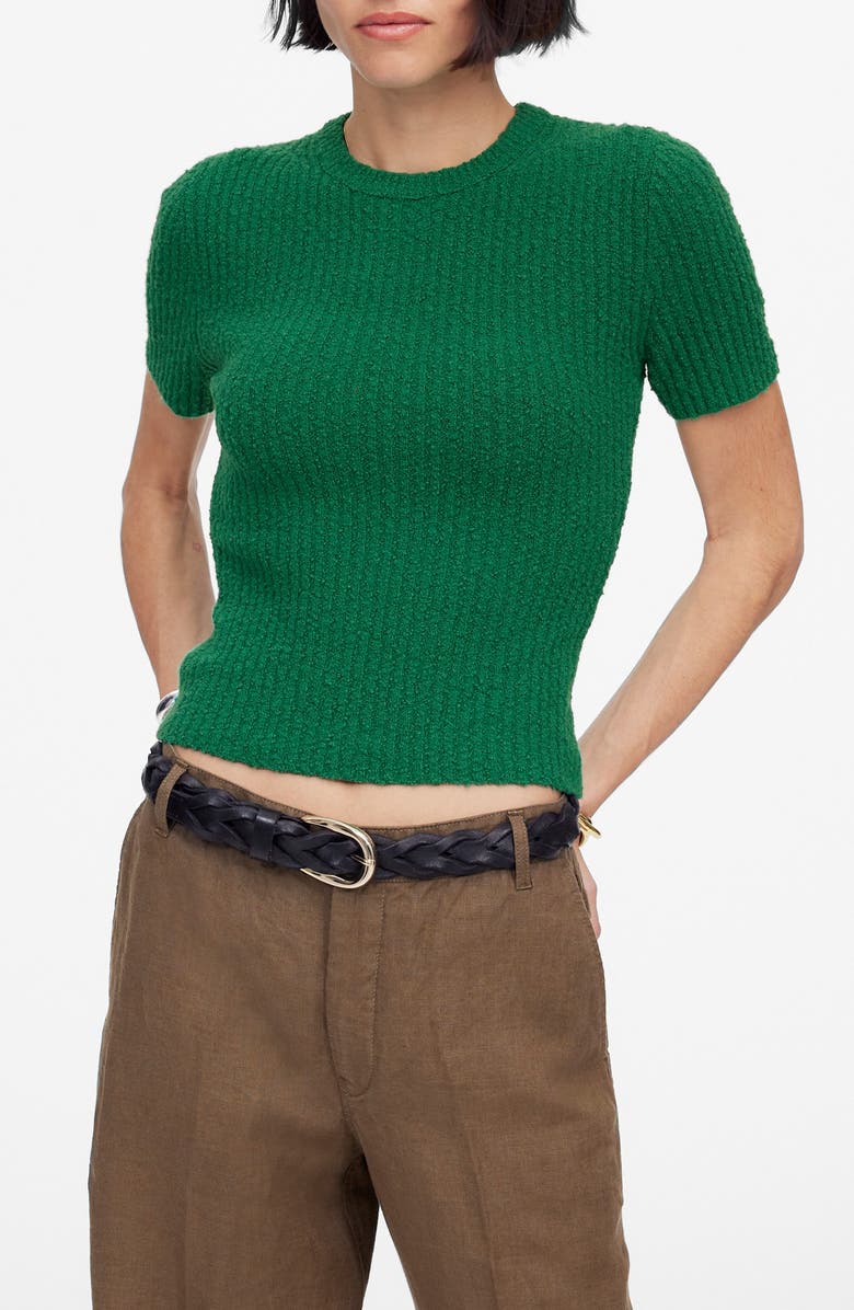 Madewell Bouclé Knit Sweater Top, Main, color,