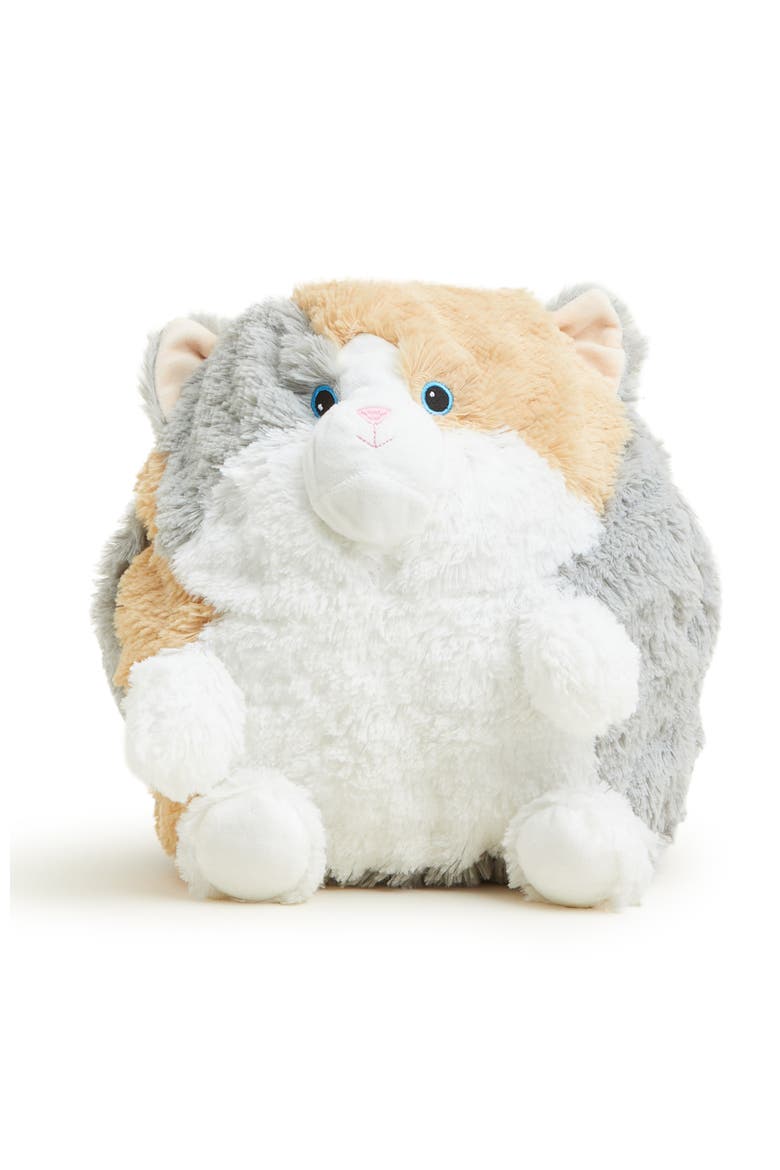 Supersized Cat Hand Warmer Plush Toy, Alternate, color, Grey/Brown