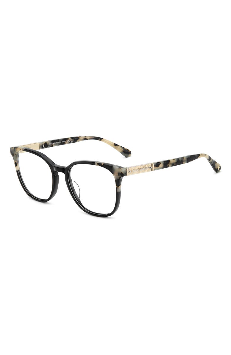 Kate Spade New York hermione 52mm square optical glasses, Alternate, color,