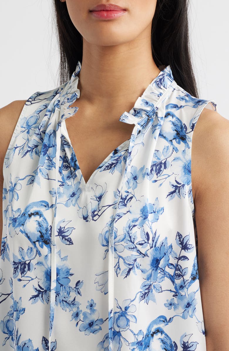 Anne Klein Tulla Floral Sleeveless Top, Alternate, color, 