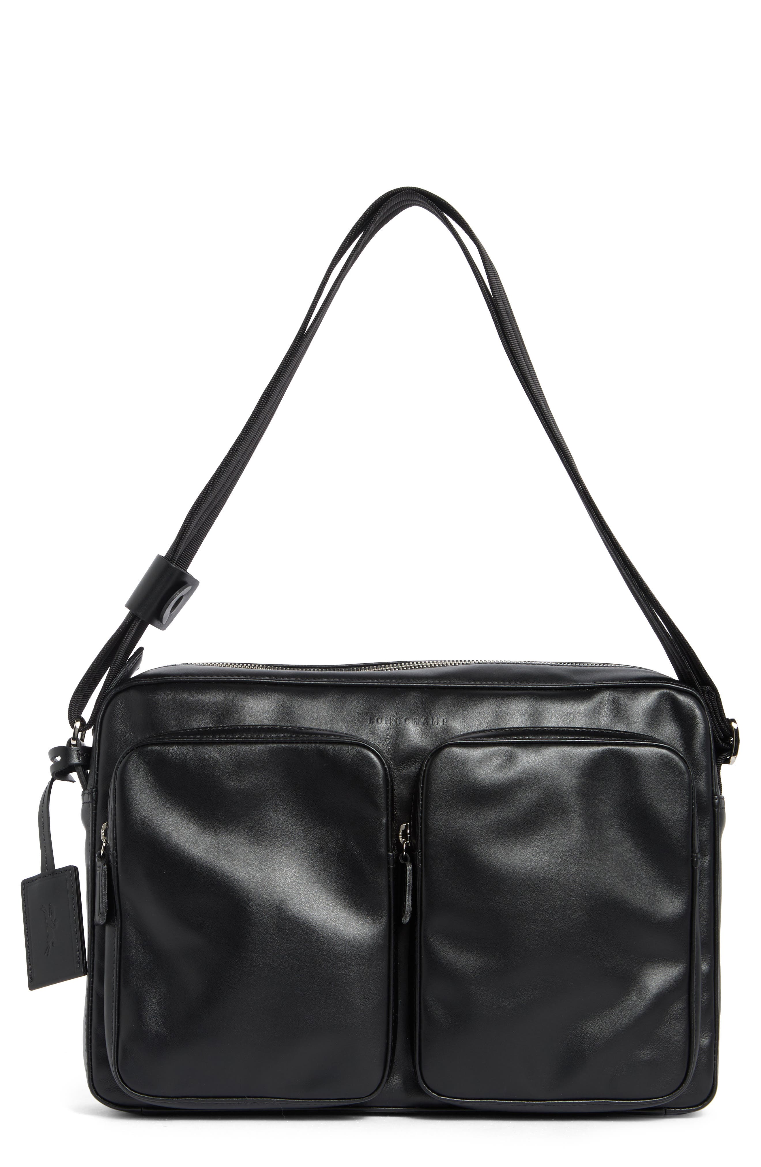 Longchamp Baxi Leather Messenger Bag