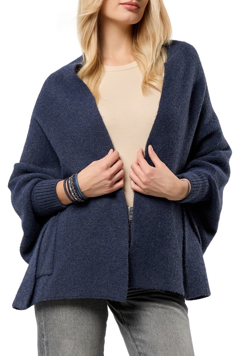 Shawl Collar Cardigan, Main, color, DENIM