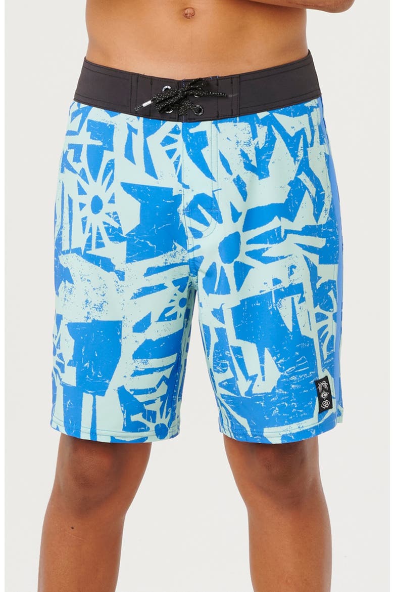 Kids' Mirage Liquid Trips Board Shorts, Main, color, ROYAL BLUE