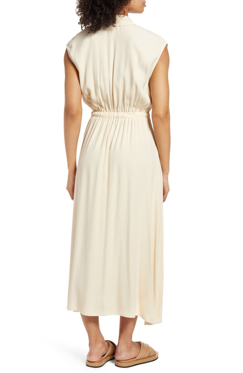 Halogen<sup>®</sup> Cap Sleeve Wrap Shirtdress, Alternate, color, Beige Burnt