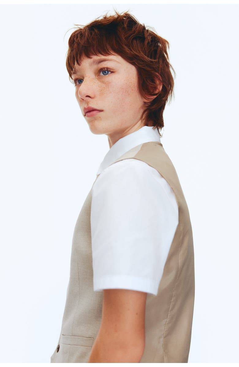 H&M 3-piece Dressy Set, Alternate, color, Light Beige/White