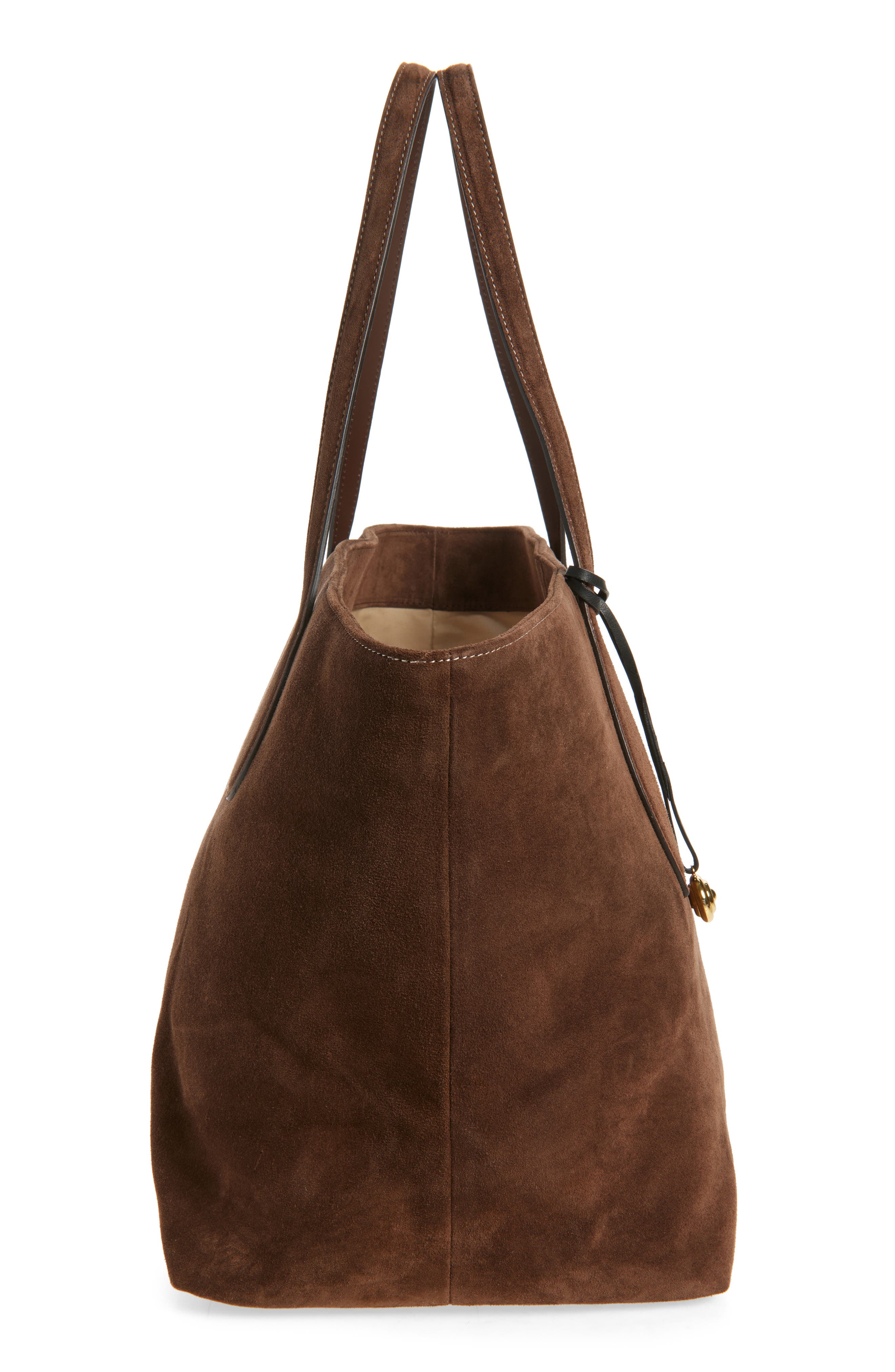 LIFFNER Large Sprout Leather Tote, Alternate, color, Dark Brown