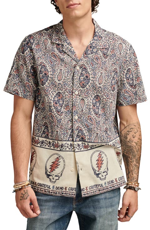 Grateful Dead Floral Camp Shirt