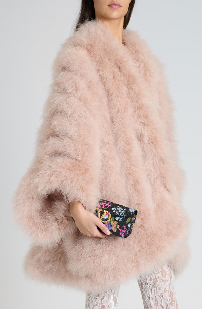 Valentino Garavani Locò Jewel Floral Moiré Clutch, Alternate, color,