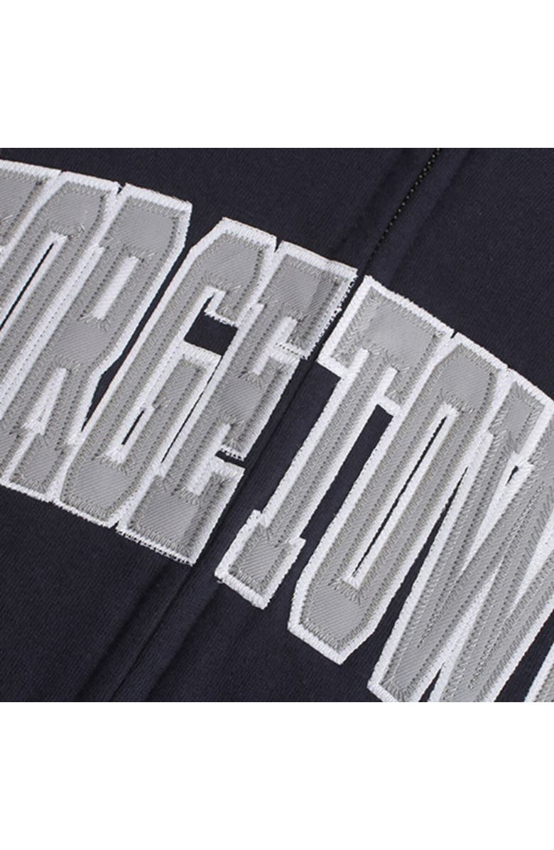 COLOSSEUM Women's Stadium Athletic Navy Georgetown Hoyas Arched Name Full-Zip Hoodie, Alternate, color, Navy