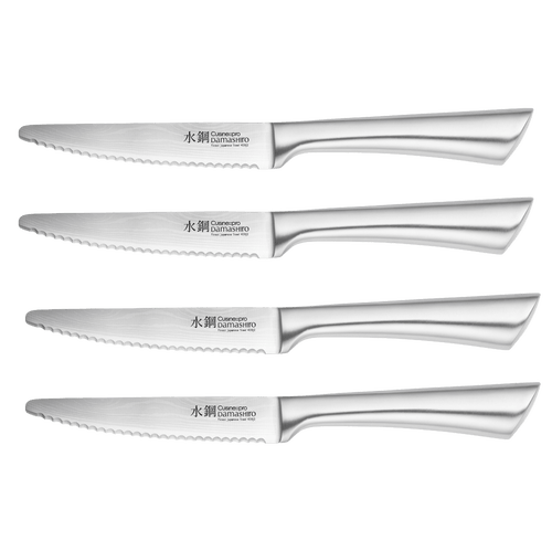 Cuisine::pro Damashiro 4.5" Steak Knife Set, 4 Piece In Transparent
