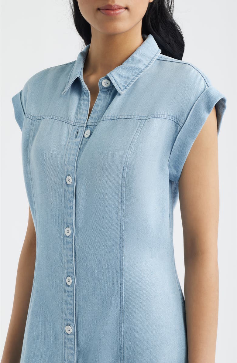 Cloth & Stone Seamed Denim Dress, Alternate, color, Cool Capri Wash